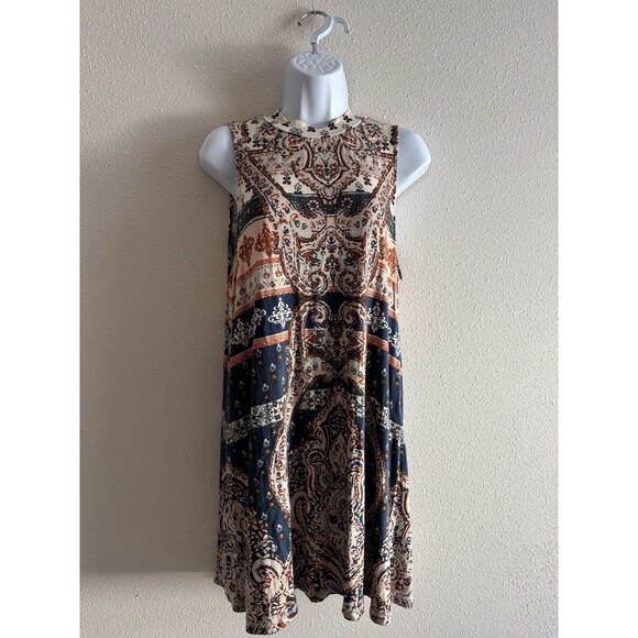 O'Neill Dresses & Skirts - O'Neill Women's Paisley Print Mock Neck Bohemian Dress Size M EUC
